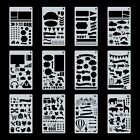 20x Bullet Journal Stencil Plastic Planner Stencils Notebook Diary Scrapbook DIY