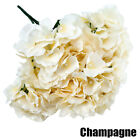2PCS 6 Heads Hydrangea Flower Artificial Silk Flowers Stem Bouquet Wedding Party