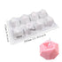 8 Holes Polygonal Cube Candle Mould Silicone Wax Cake Dessert Plaster Mold DIY