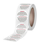 Candle Labels 500pc – Round Safety Warning Stickers for Candle Jars