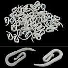 200pcs Nylon Curtain Gather Hooks Pencil Pleat Lace Boat Caravan Camper Plastic