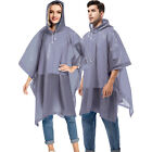 Plus Unisex Men Waterproof Raincoat Hooded Poncho Cape Outdoor Rain Cloak Jacket