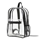 Transparent Backpack Bag Clear PVC Travel Shoulder Bag School Bag Strap Book Bag