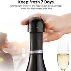 4x Silicone Sealed Champagne Stopper Red Wine Bottle Preserver Vacuum Plug Tools
