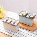 3PCS 4 Cells Block Moulds Ice Cream Mold Icy Pole Jelly Pop Popsicle Maker Mould