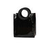 10PCS Black PVC Gift Bags with Round and Square Handles Jelly Handbag Set AU