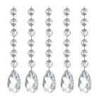 12pcs Acrylic Crystal Bead Droplet Wedding DIY Hanging Drop Chandelier Ornament