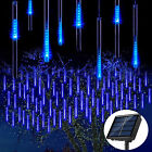 LED Solar Lights Meteor Shower Rain Christmas Tree String Lights Garden Outdoor