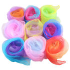 27pcs Gradient Juggling Silk Dance Magic Tricks Dancing Props Scarves Chiffon AU