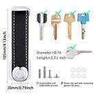 2pcs Leather Smart Keys Holder Organizer Clip Compact Folder Keychain Duration
