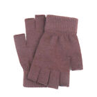 Winter warm fingerless knit gloves for mobile phone touchscreen use elastic AU