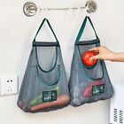 Kichen Hanging Mesh Storage Bags Wall Mount Fruit Vegetable Holder