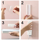 2x Socket Holder Plug Fixer Wall-Mounted Power Strip Holders Sticker Punch-free