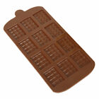 Chocolate Bar Silicone Cookie Baking Cake Candy Ice Tray Jelly Mould DIY Mold