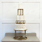 Glossy Gold Cake Stands Round Cupcake Stand Wedding Brithday Party Dessert Stand