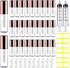 20X 1.2ML Empty Lip Gloss Tubes Containers Mini Lip Bottle Syringes  Tag Labels