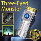 Three-Eyed Monster Mini Flashlight, LED Flashlights High Lumens Rechargeable