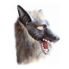 Wolf Head Mask Latex Creepy Halloween Cosplay Animal Theater Adult Costume Dress