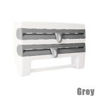 4in1 Kitchen Wrap Organizer Foil Cling Film Towel Holder Wall Mount Cutter AU