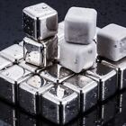 Stainless Steel Whiskey Stones x 8 Ice Cubes With Tong Reusable Cooling Ice Cube