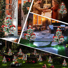 LED Christmas Tree Solar Lights Light Stake Outdoor Path Garden Lamp Xmas Decor