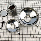 4Pcs Stainless Steel Funnel Hopper Filter Wide Mouth Canning Kitchen Detachable