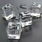 50X Fake Acrylic Ice Cubes Artificial Wedding Party Photography Display Clear AU