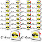 UP 10PCS 1M/3FT Steel Tape With Keychain Small Steel Ruler Portable Tape Measure