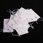 White Paper Jewelry Clothes Label Price Tags With Elastic String 5x3cm