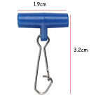 100pcs Blue Sinker Sliders Swivel Slider Line Easy Rigs Hook Snap Bait Rigs AUS