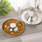 Feeder Bowl Stainless Dish Puppy Dog Pet Cat Litter Food Feeding Weaning Bowl AU