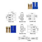EC5 Banana Plug Female Male Gold Connector Socket for AMASS 5mm E-flite
