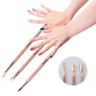3pcs Cuticle Peeler Scraper Remove Gel Nail Polish and Pusher Spoon Nail Cleaner