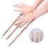 3pcs Cuticle Peeler Scraper Remove Gel Nail Polish and Pusher Spoon Nail Cleaner