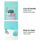 2L Sports Water Bottle Large Capacity Straw Time Motivational Cup Fitness Jugs