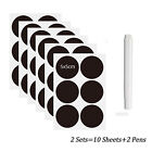 Jar Labels Bottle Stickers Blackboard Chalk Pen Kitchen Pantry Spice AUS