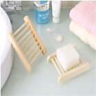10-50X Natural Wooden Bamboo Soap Dish Tray Holder Storage Soap Rack Soap Dish