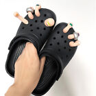 9x Funny Toe Shoe Charms Decors Silica Gel Croc Toes Clog Decoration Sandals New