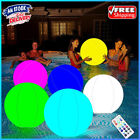 Outdoor Inflatable Beach Ball LED Light Swimming Pool Party Water Game Toys AU