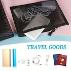 12pcs Nylon Mesh Multifunctional Cosmetic Bag A5 Pencil Case Travel Office Suppl