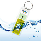 4/8X Cruise Ship Luggage Tag Holders Zip Seal Pouch Keyring Steel Wire Loop Set