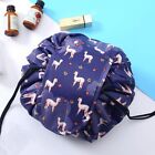Lazy Cosmetic Bag Printing Drawstring Makeup case Storage Bag Portable Travel AU