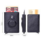 1 PU Leather Airtag Wallet Bag Card Holder Smart Anti-lost Protective Cover RFID