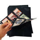 20 x 18-Pocket Card Binder Pages  Black Sideload Baseball Trading Folder Storage