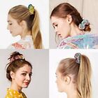 40X Metallic Glitter Scrunchies Ladies Hair Band Elastic Scrunchy Hair Tie Ring