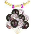 YAY SAME PENIS FOREVER Latex Balloon Banner Hen Party Wedding Celebration Decor