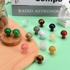 Mini Mushroom Natural Crystal Carving Quartz Massage Healing Reiki Stone Decor