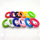 UP 100X Wristlet Keychain Stretchable Plastic Wrist Keychain Bracelet Wrist Coil