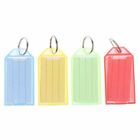 20pcs Key Tag with Key Ring Luggage Tag ID Label Travel Suitcase Identity Card