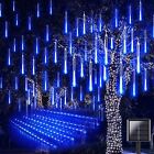 LED Solar Lights Meteor Shower Rain Christmas Tree String Lights Garden Outdoor